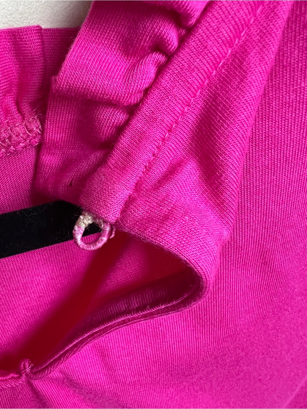 Boden Hot Pink Ruffle Supersoft Frill Cotton-Modal Blend Top women’s 12 - Picture 4 of 7